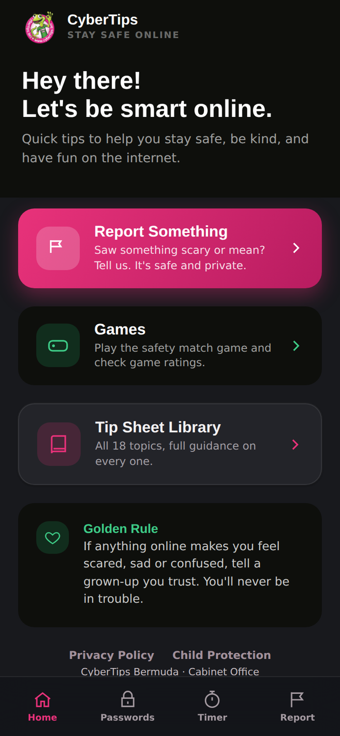 CyberTips mobile app